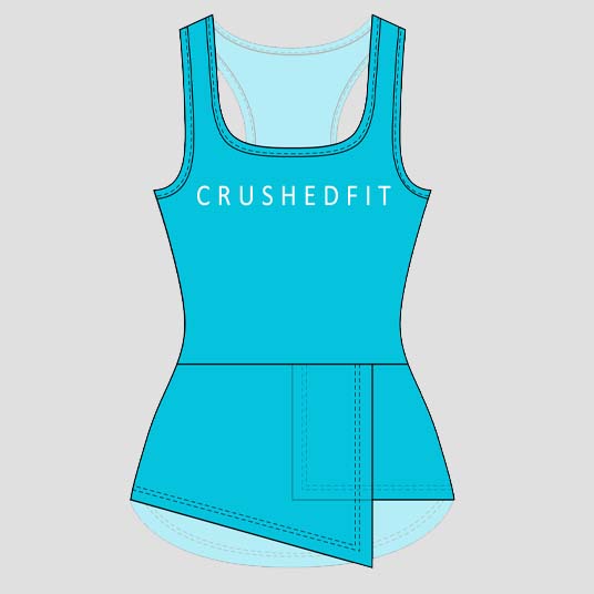 Serenity Blue Racer Back Tank